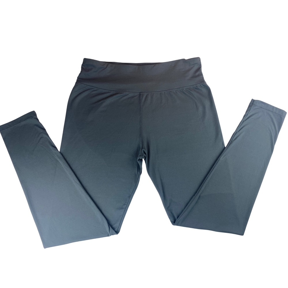 Iuga Womens High Waisted Yoga Leggings Charcoal Gray Hidden Pocket Size XL